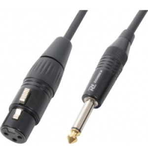 Kabel "god kvalitet" XLR-hun til 6.3 Mono Jack, sort 6m TILBUD NU kvinder kvinde
