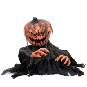 Halloween Dekoration, Animeret Figur med Lys- og Lydeffekter, Græskaruhyret fra