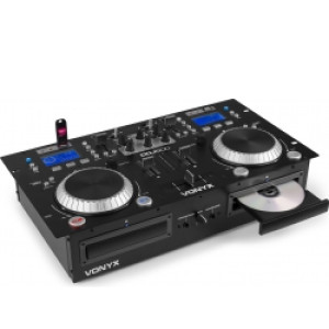 CDJ500 Forstærket Dobbelt Afspiller CD/MP3/USB/BT TILBUD NU