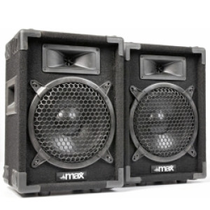 Diskohøjttaler sæt i populært disco-look, 2-vejs med 8" bas / 40 speakerset quot
