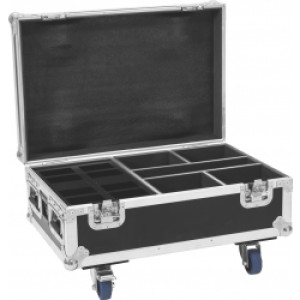 Roadinger Flightcase 4x AKKU IP UP-4 Plus HCL Spot WDMX with charging function