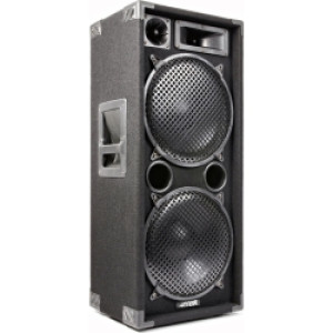 Diskohøjttaler i populært disco-look, 3-vejs med 2x 12" bas /  højttaler speaker