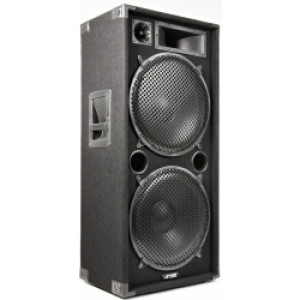 Diskohøjttaler i populært disco-look, 3-vejs med 2x 15" bas /  højttaler speaker