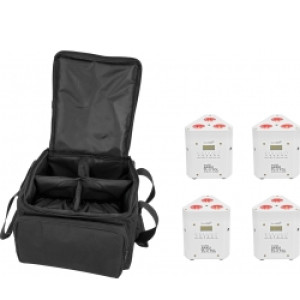EuroLite Set 4x AKKU TL-3 TCL white + SB-4 Soft Bag TILBUD NU