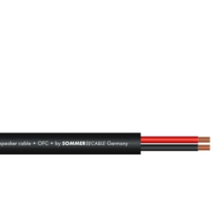 SOMMER CABLE Speaker cable 2x2.5 100m bk FRNC TILBUD NU