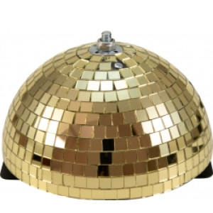 EuroLite Half Mirror Ball 20cm gold motorized TILBUD NU
