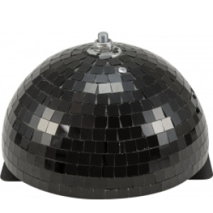 EuroLite Half Mirror Ball 20cm black motorized TILBUD NU