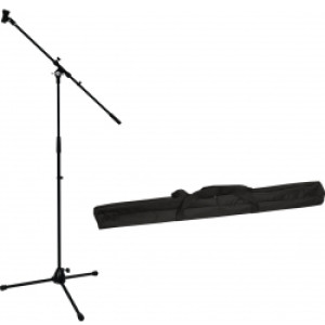 Omnitronic Set Microphone Tripod with Boom PRO bk + Bag TILBUD NU