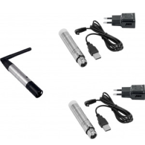 EuroLite Set QuickDMX 1x Transmitter + 2x AKKU Receiver TILBUD NU