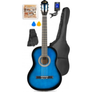 Spansk Guitar Pakke 39" - Voksen-fullsize, Akustisk (fra 12 år) Blå / Alt du ska