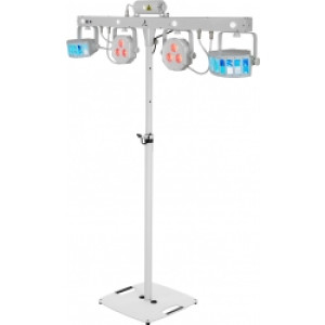 EuroLite Set LED KLS Laser Bar FX Light Set white + BPS-2 Loudspeaker Stand whit