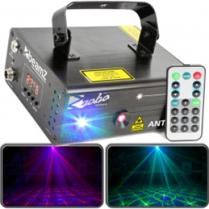 Laser Lyseffekt 'Anthe' Ekstra Kraftig GOBO / Tunnel Laser  dobbeltlaser dobbelt
