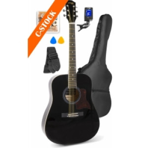 SoloJam Western Guitar Pack Black "C-STOCK" TILBUD NU