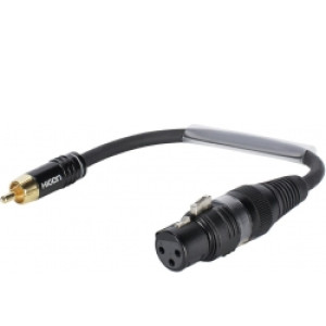 SOMMER CABLE Adapter Cable XLR(F)/RCA(M) 0.15m bk TILBUD NU