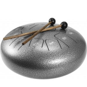 Dimavery TD-12 Steel Tongue Drum, silver TILBUD NU