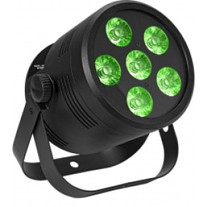 EuroLite LED Silent Par 6 QCL floor bk TILBUD NU