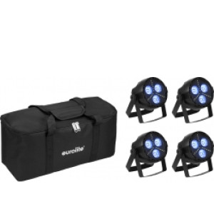 EuroLite Set 4x LED PARty Hybrid Spot + Soft Bag TILBUD NU