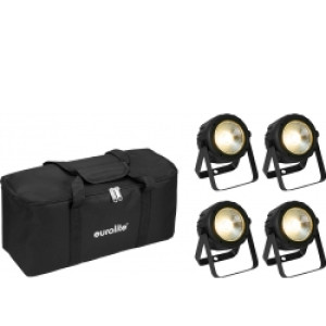 EuroLite Set 4x LED PARty Spot COB + Soft Bag TILBUD NU