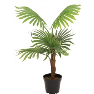 Europalms Fan Palm, artificial plant, 88cm TILBUD NU