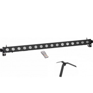 EuroLite Set LED PIX-16 QCL Bar + FS-4 Floorstand, Steel, black TILBUD NU