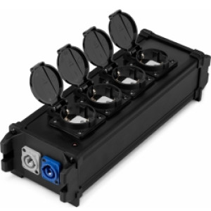 PSB40 Power Splitter Box P-Con IN/OUT - OUT + 4x SHUKO TILBUD NU