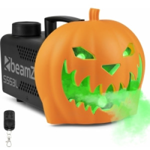 Halloween Græskar Røgmaskine med uhyggelige lyde og LED lys - Perfekt til Hallow