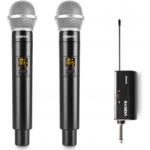 Dobbelt Trådløst Mikrofonsæt WM552 UHF "Plug & Play" / Super smart og simpel!