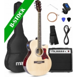 ShowKit Electric Acoustic Guitar Pack Natural "B-STOCK" TILBUD NU