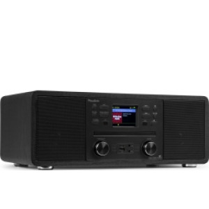 Avola Musikanlæg 'alt-i-et' med CD/BT/DAB+/FM og Wi-Fi Internet radio, Sort
