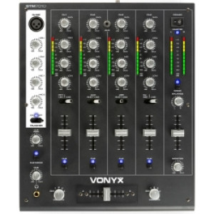 DJ Mixer med 4 kanaler og USB - Nem tilslutning af PC direkte via U kanals kanal