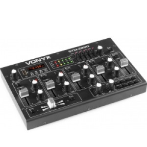 DJ Mixer STM2290 8-kanals med lydeffekter, Bluetooth, USB/SD/MP3- effekter kanal