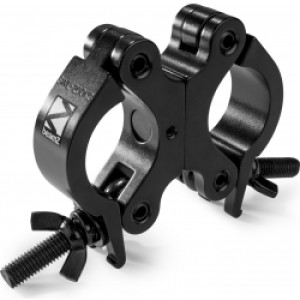Professional Dobbelt-Clamp BC50B-200D, slimline, godkendt til 200kg, sort TILBUD