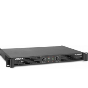 Digital Effektforstærker VDA1000 PA Professional / 2x 500W Digital Class-D / 1U
