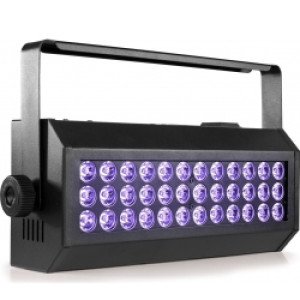 UV lys bar, FLOOD36UV-PRO med 36 stk. kraftige UV LED / DMX / Musikstyring / UV
