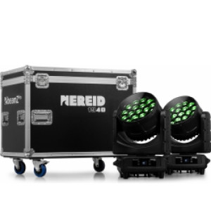 Nereid1940 Outdoor LED Bee Eye Moving Head with Zoom 2pcs in Flightcase TILBUD