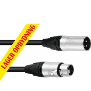PSSO XLR Cable 3-pin 5m bk Neutrik TILBUD NU løftdenløsem kabel løft løse den