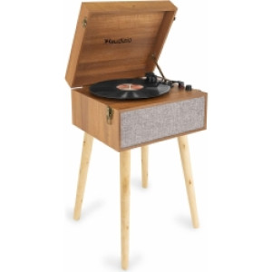 Fremont Record Player with Stand Wood TILBUD NU