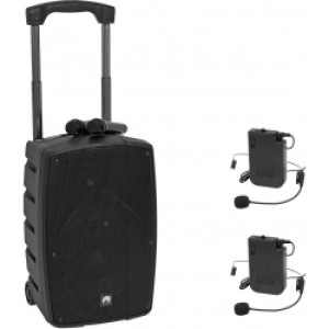 Omnitronic Set WAMS-12BT2 + 2x Bodypack Transmitter + 2x Headset TILBUD NU