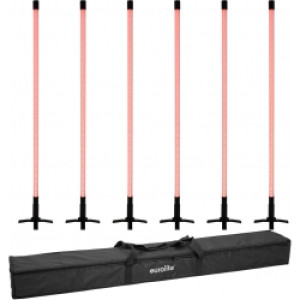 EuroLite Set 6x LED Neon Stick 134cm RGB + Soft Bag TILBUD NU