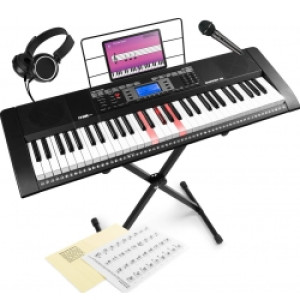 Rhapsody61L Elektronisk Keyboard med 61 oplyste tangenter – Stort Sæt TILBUD NU
