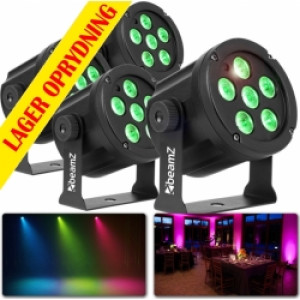 BeamZ SlimPar30 RGB - Sæt med 4 stk. TILBUD NU