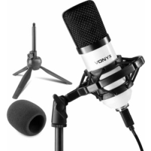 Studio Mikrofon, USB tilslutning - Hvid. TILBUD NU