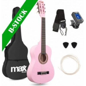 SoloArt Junior 1/4 Classic Guitar Pack Pink "B-STOCK" TILBUD NU