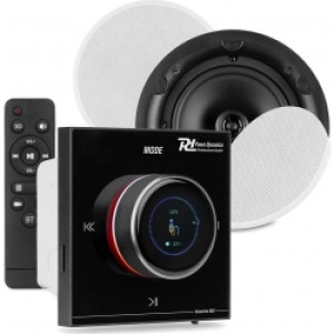 Powerline B50BSet In-Wall Audio Amplifier with 2 Ceiling Speakers TILBUD NU