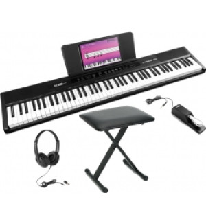 Digital Piano RhapsodyDP88 med bænk, pedal og hovedtelefon - Komplet pakketilbud