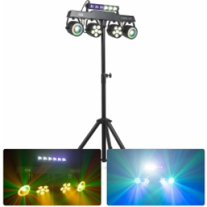 CLS Party Bar NesoUV with 2x Jelly Moon, 2xPAR and UV/Strobe TILBUD NU