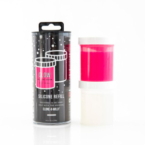 Empire Labs Clone-A-Willy - Refill Glow in the Dark Hot Pink Silicone