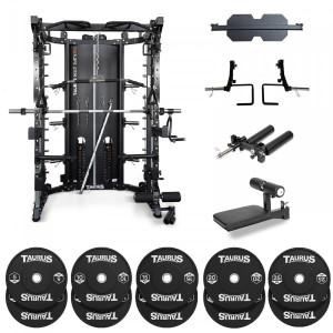 MS35 Pro Multi Smith Taurus MS35 + Attachments + 150kg Bumper Plates