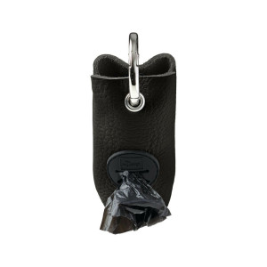 Hunter Porta Sacchetti Igienici Yuna in Pelle Nero