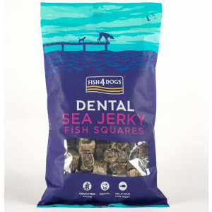 Fish4Dogs Dental Sea Jerky Fish Squares Premi per Cane 575 g